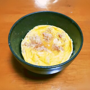 簡単◎レンジ◎オートミールのツナ玉子丼